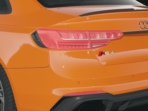 Audi RS4 Sedan 2020 3D Модель