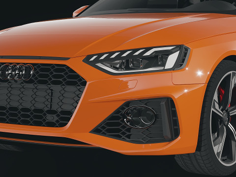 Audi RS4 Sedan 2020 3D Модель