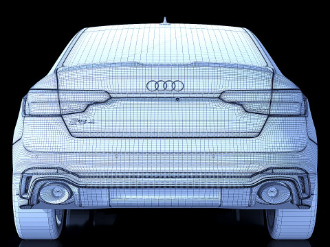 Audi RS4 Sedan 2020 3D Модель
