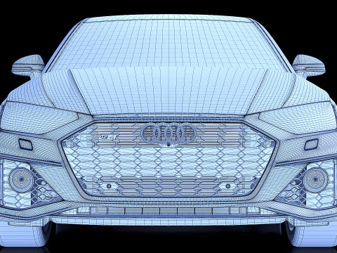 Audi RS4 Sedan 2020 3D Модель