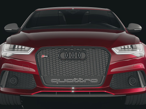 Audi RS6 sedan 2015 Model 3D