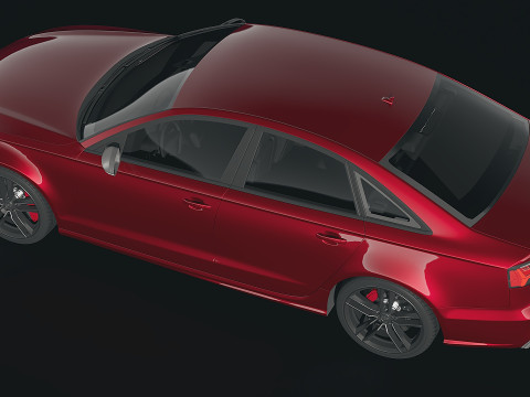 Audi RS6 sedan 2015 Model 3D