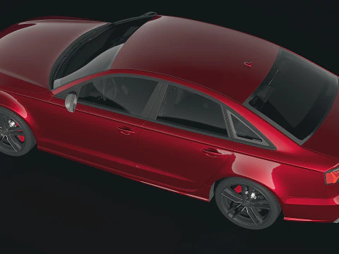 Audi RS6 sedan 2015 3D Model