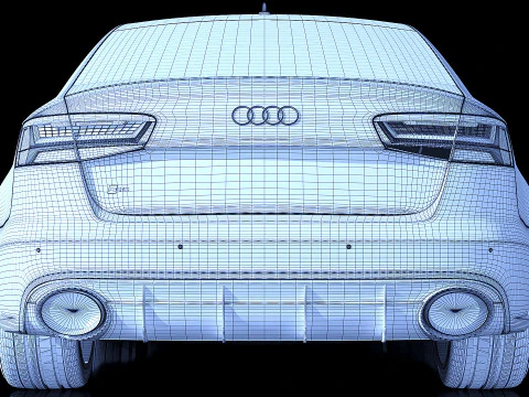Audi RS6 sedan 2015 3D Model
