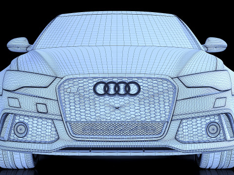Audi RS6 sedan 2015 Model 3D