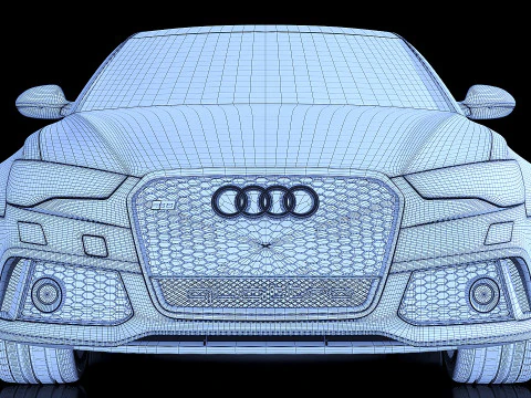 Audi RS6 sedan 2015 3D Model
