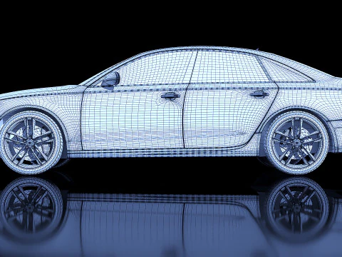 Audi RS6 sedan 2015 3D Model