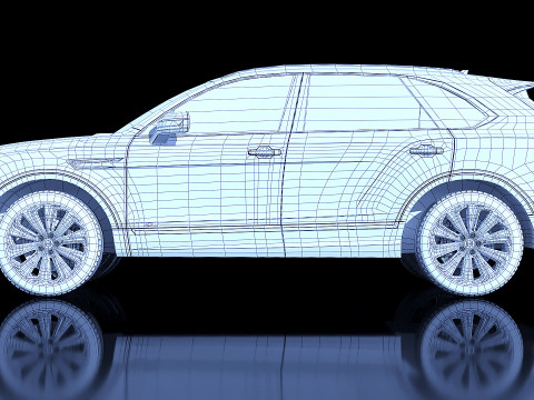 Bentley Bentayga Hybrid 2021 Modelo 3D