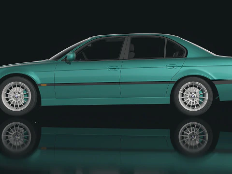 세단 7 시리즈 1998 3D 모델