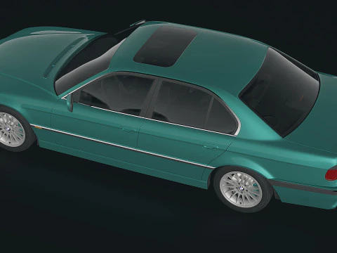 Sedan 7 series 1998 3D Model