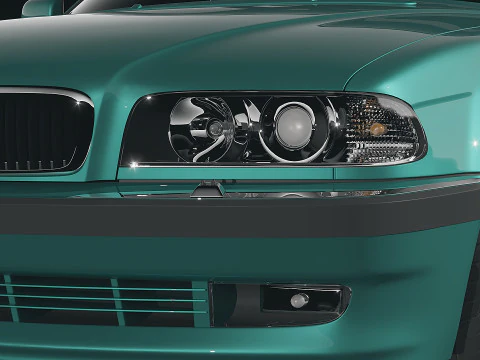 Sedan 7 series 1998 3D Model