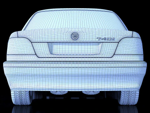 Sedan 7 series 1998 3D Model