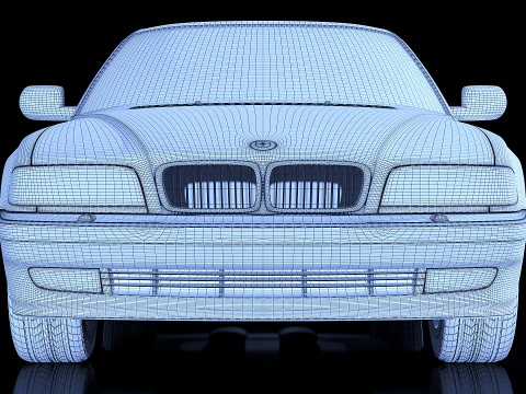 Sedan 7 series 1998 3D Model