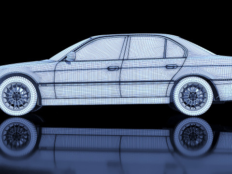 Sedan 7 series 1998 Modelo 3D