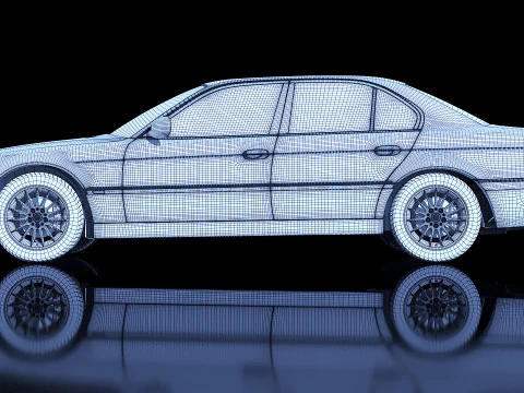 Sedan 7 series 1998 3D Model