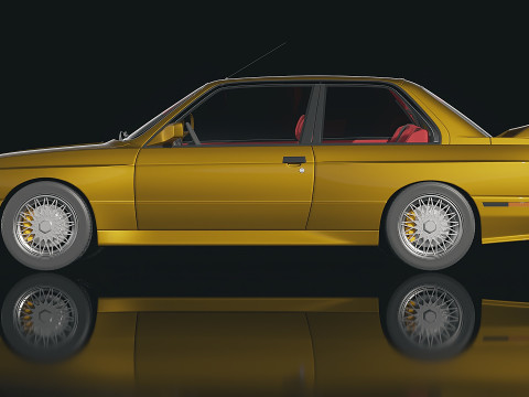 Sedan M3 e30 1985 3D Модель
