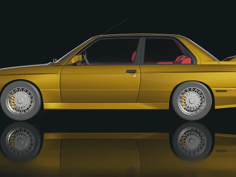 Sedan M3 e30 1985 3D Model