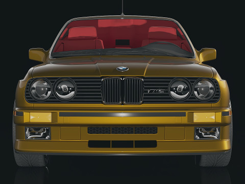 Sedan M3 e30 1985 3D Модель