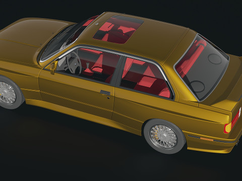 Sedan M3 e30 1985 3D Модель