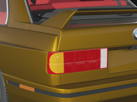 Sedan M3 e30 1985 3D Модель