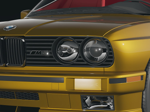 Sedan M3 e30 1985 3D Модель
