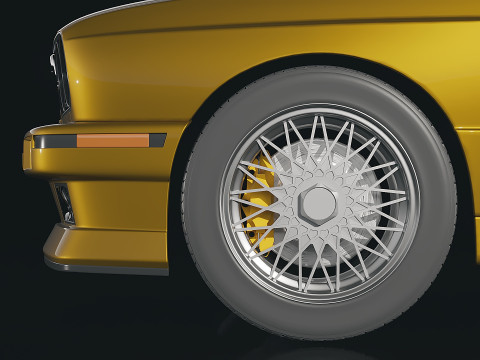 Sedan M3 e30 1985 3D Модель