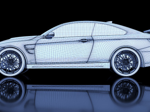 Sedan M4 GTS 2016 3D Model