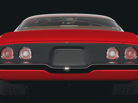 Muscle car Camaro 1970 3D-Modell