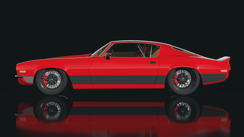 Muscle car Camaro 1970 3D-Modell .c4d .max .obj .3ds .fbx .stl .blend
