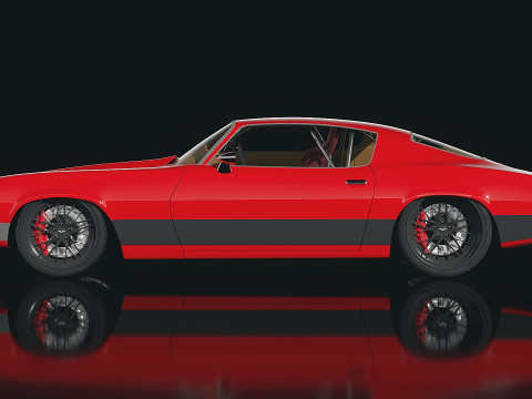Muscle car Camaro 1970 3D-Modell