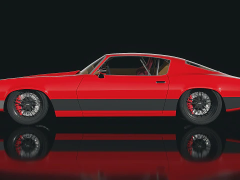 Маслкар Камаро 1970 года. 3D Модель