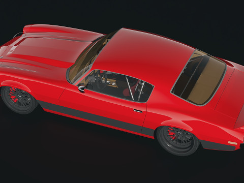 Muscle car Camaro 1970 3D-Modell