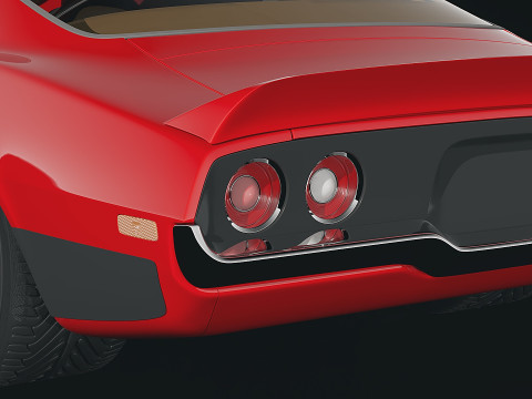 Muscle car Camaro 1970 3D-Modell