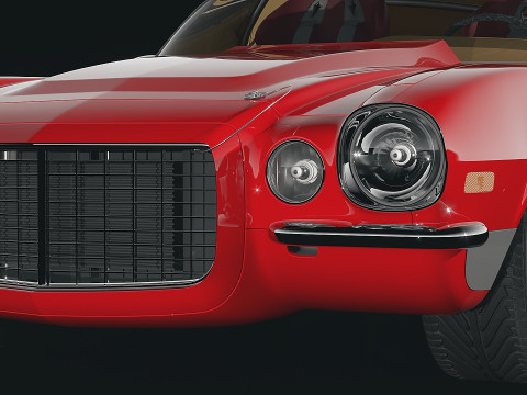 Muscle car Camaro 1970 3D-Modell