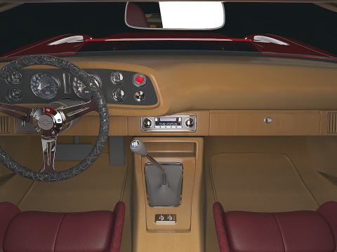 Muscle car Camaro 1970 3D-Modell