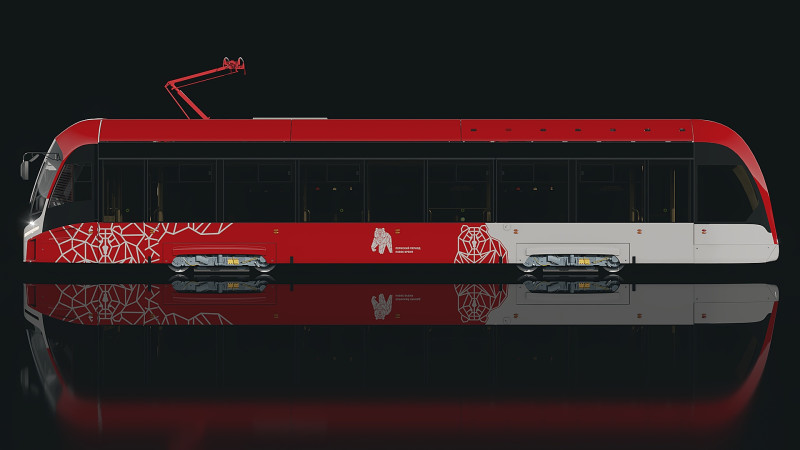 City streetcar 3D Model .c4d .max .obj .3ds .fbx .stl .blend