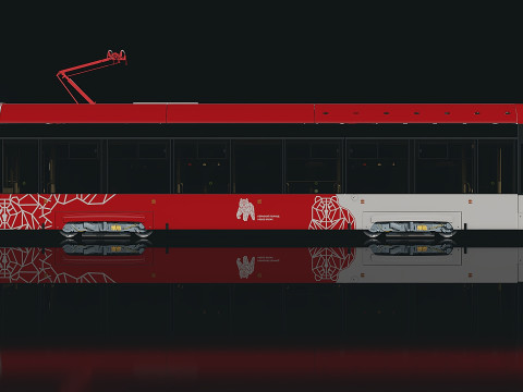 City streetcar 3D Model