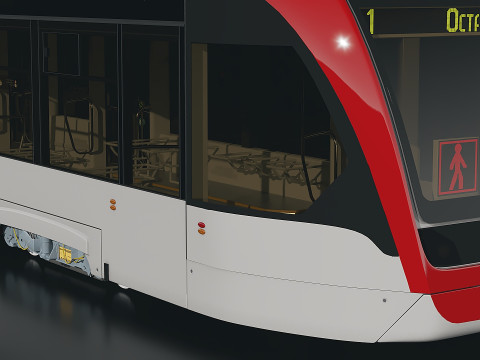 City streetcar 3D Model
