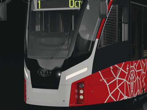 City streetcar 3D Model