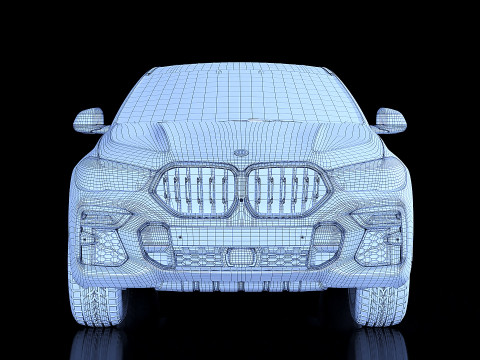 SUV X6 2018 Modèle 3D
