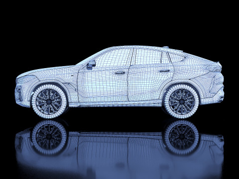SUV X6 2018 Modèle 3D