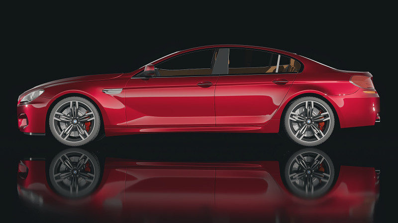 Sedan M6 Gran Coupe 2014 3D Модель .c4d .max .obj .3ds .fbx .stl .blend 