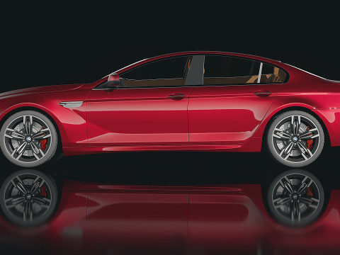 Sedan M6 Gran Coupe 2014 3D 模型