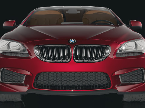 Sedan M6 Gran Coupe 2014 3D Модель
