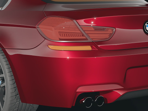 Sedan M6 Gran Coupe 2014 3D Модель