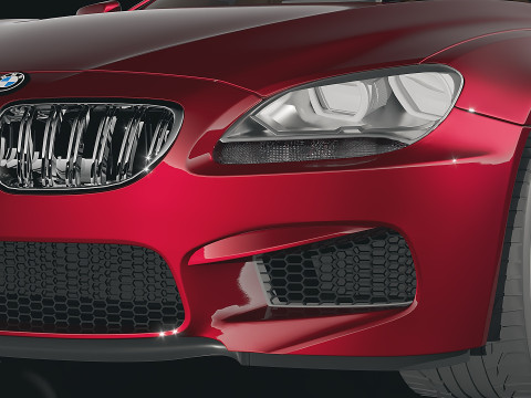Sedan M6 Gran Coupe 2014 3D Модель