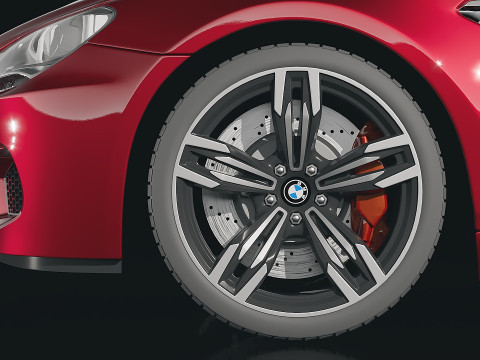 Sedan M6 Gran Coupe 2014 3D Модель
