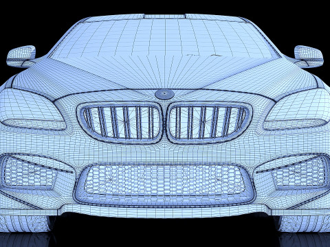 Sedan M6 Gran Coupe 2014 3D Модель