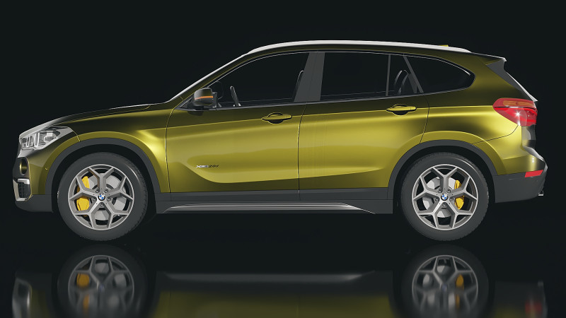 Sedan X1 2016 3D Model .c4d .max .obj .3ds .fbx .stl .blend