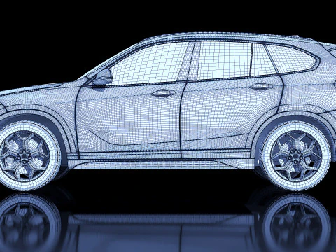 Sedan X1 2016 3D Model